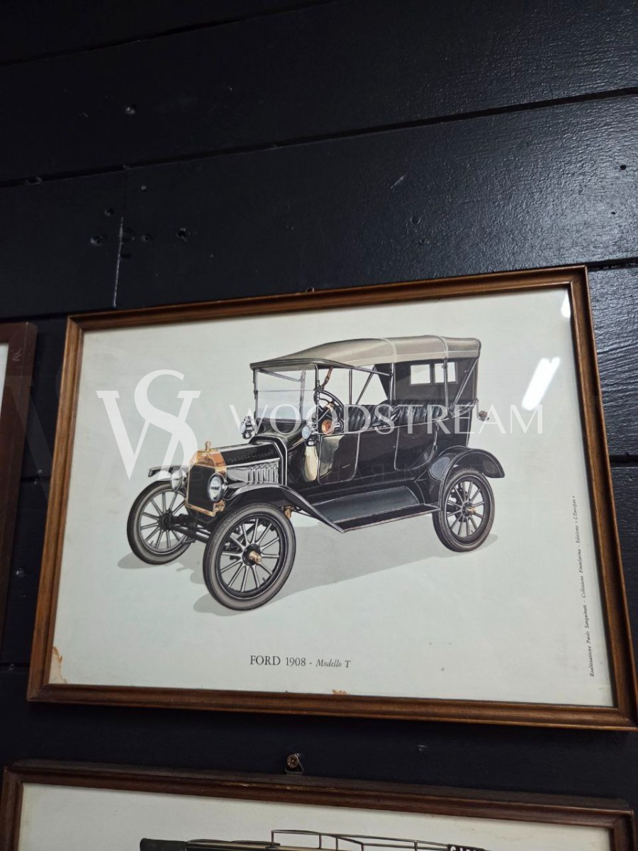 Комплект: Картина/Гравюра Автомобиль 5 штук