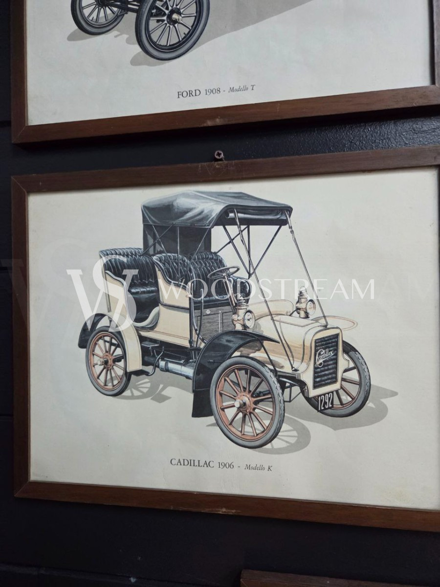 Комплект: Картина/Гравюра Автомобиль 5 штук