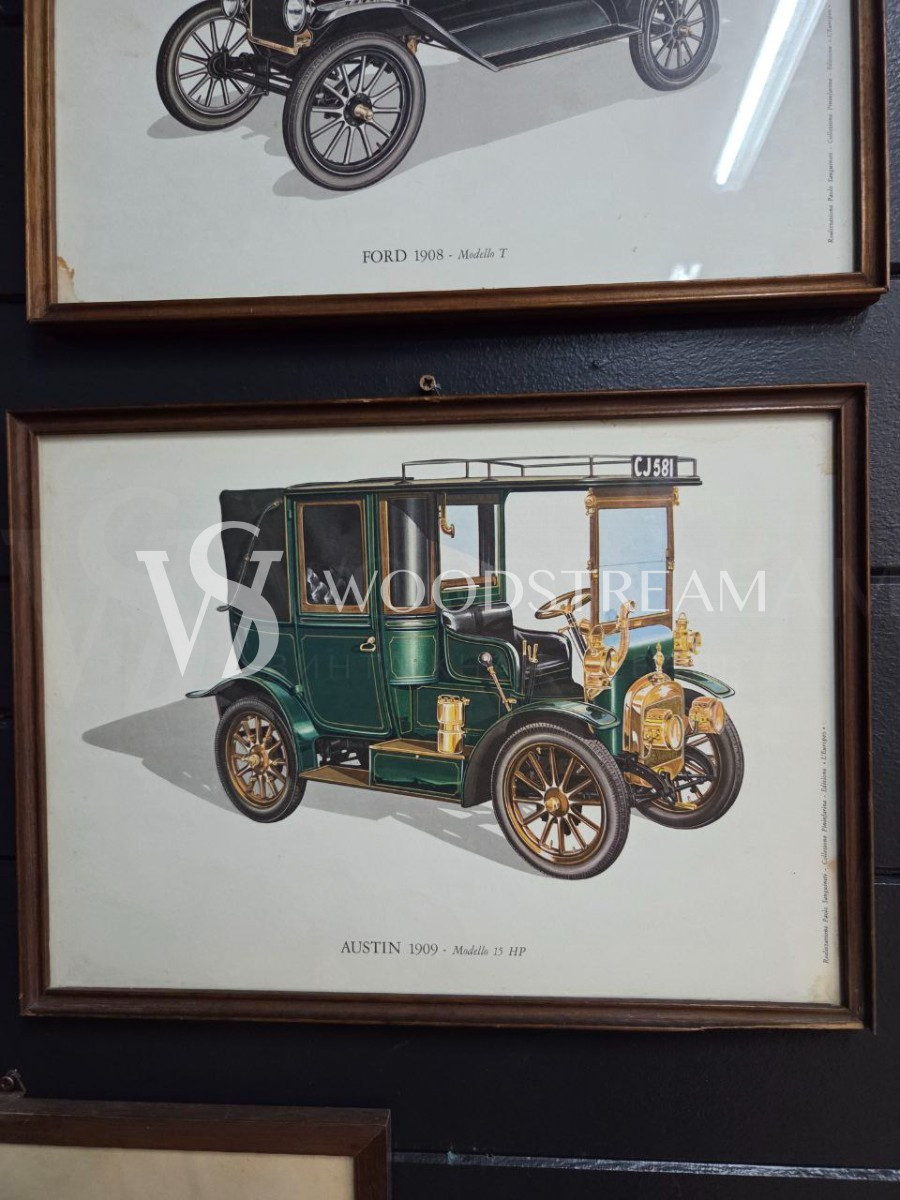 Комплект: Картина/Гравюра Автомобиль 5 штук