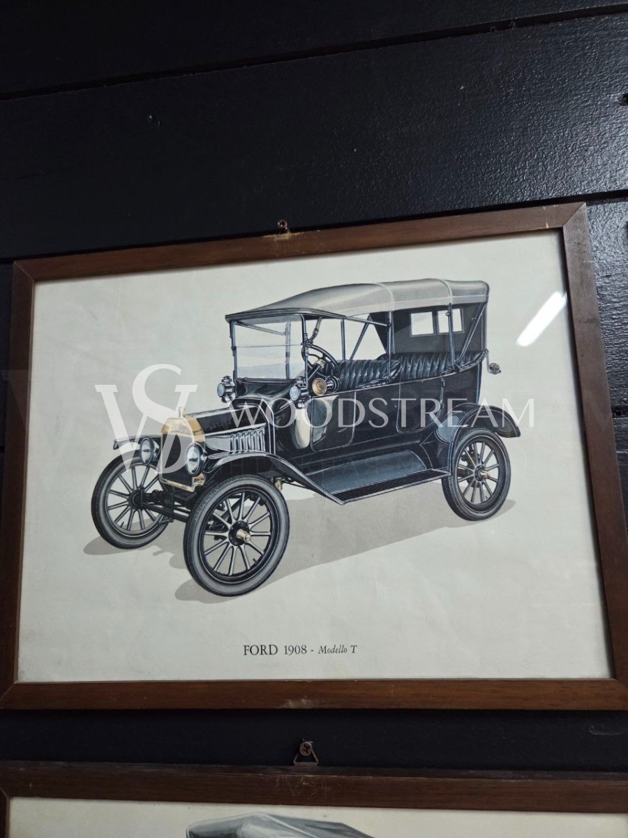 Комплект: Картина/Гравюра Автомобиль 5 штук