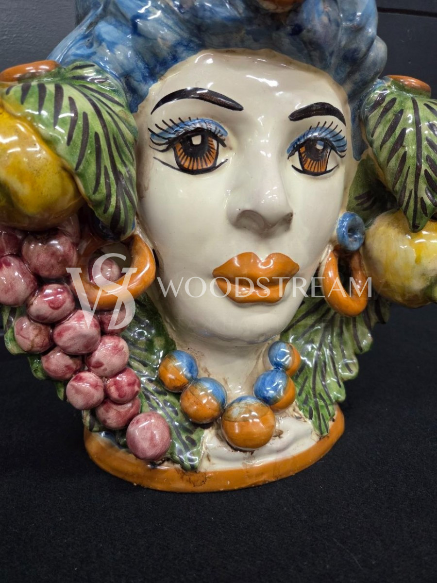 Ваза/Вазон/Кашпо/Декоративный элемент Двуликий Мужчина и Женщина