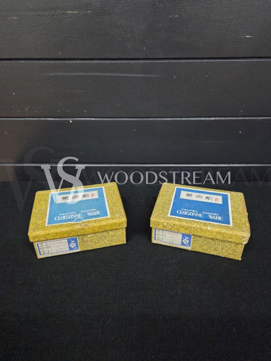 Набор: кольцо для салфетки 10 штук Клуазоне в оригинальной упаковке