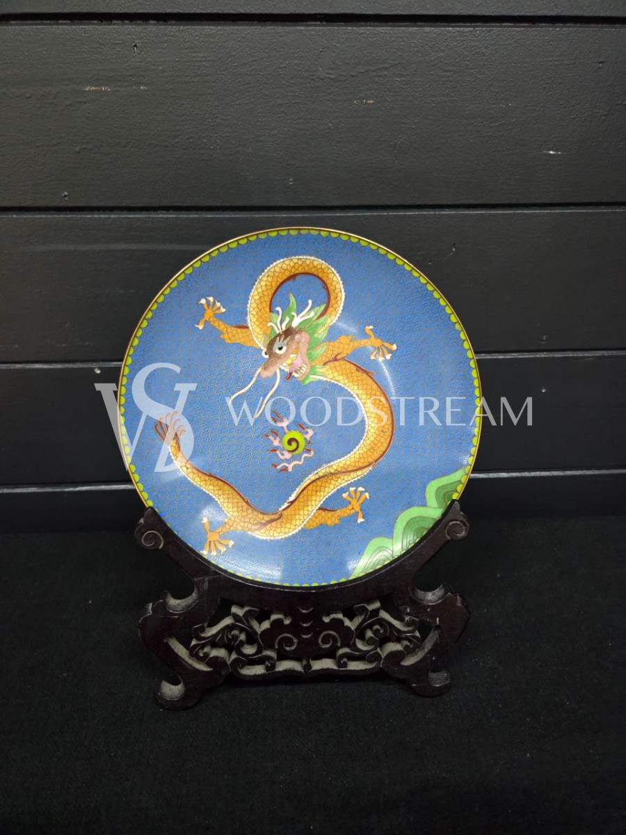 Тарелка декоративная на подставке Клуазоне