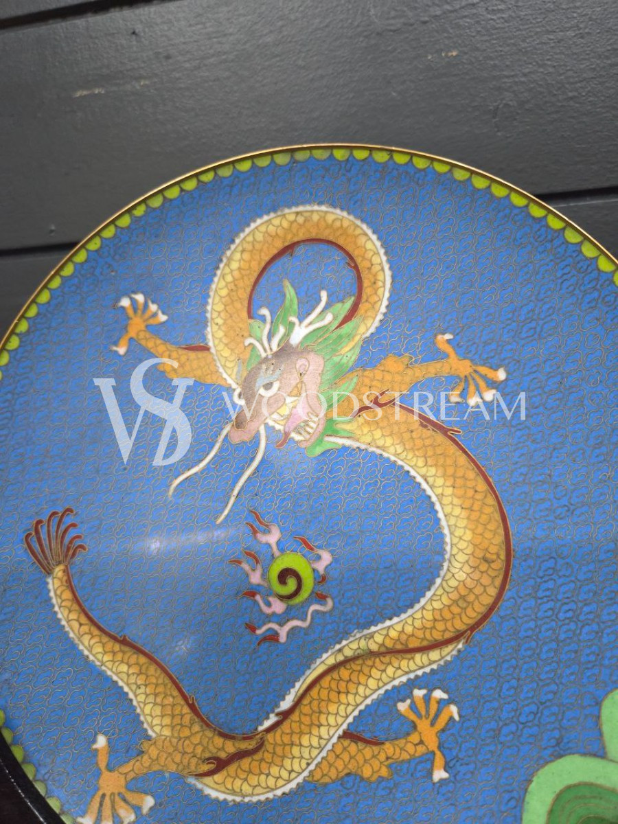 Тарелка декоративная на подставке Клуазоне