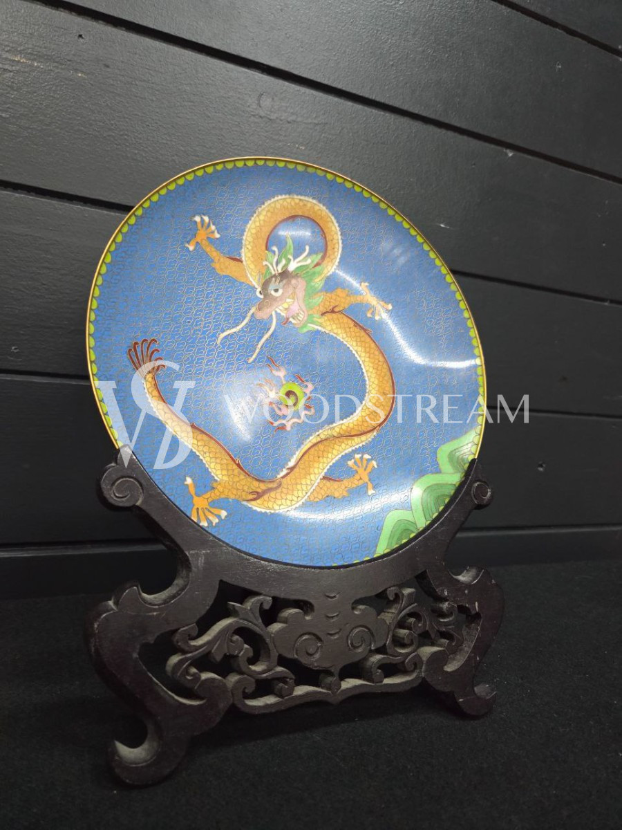 Тарелка декоративная на подставке Клуазоне