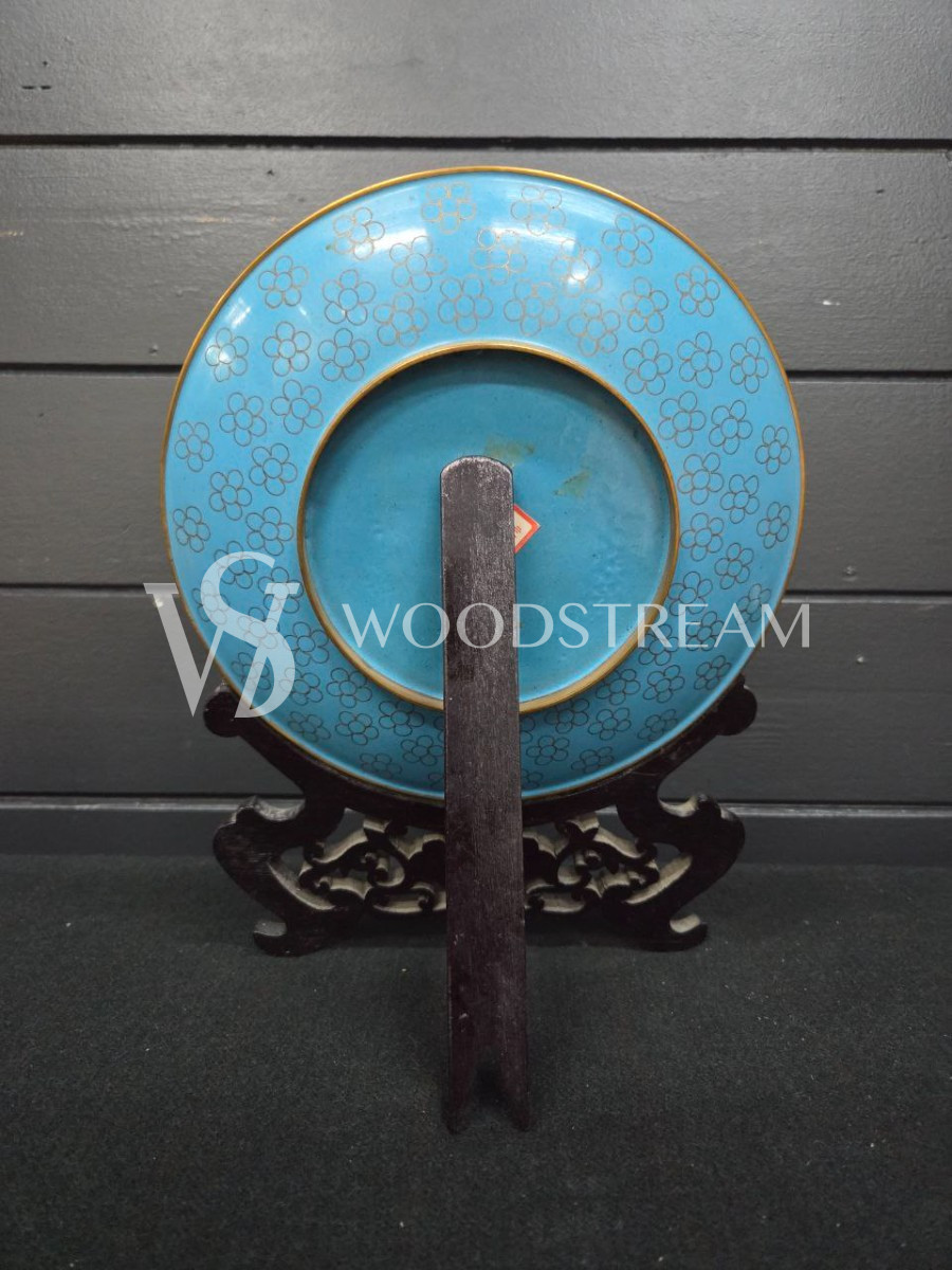 Тарелка декоративная на подставке Клуазоне