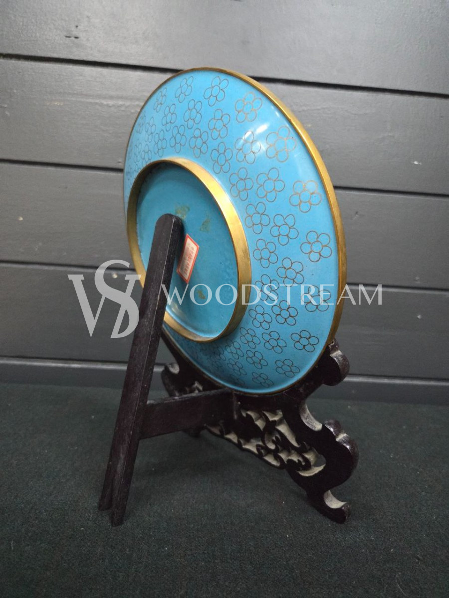 Тарелка декоративная на подставке Клуазоне