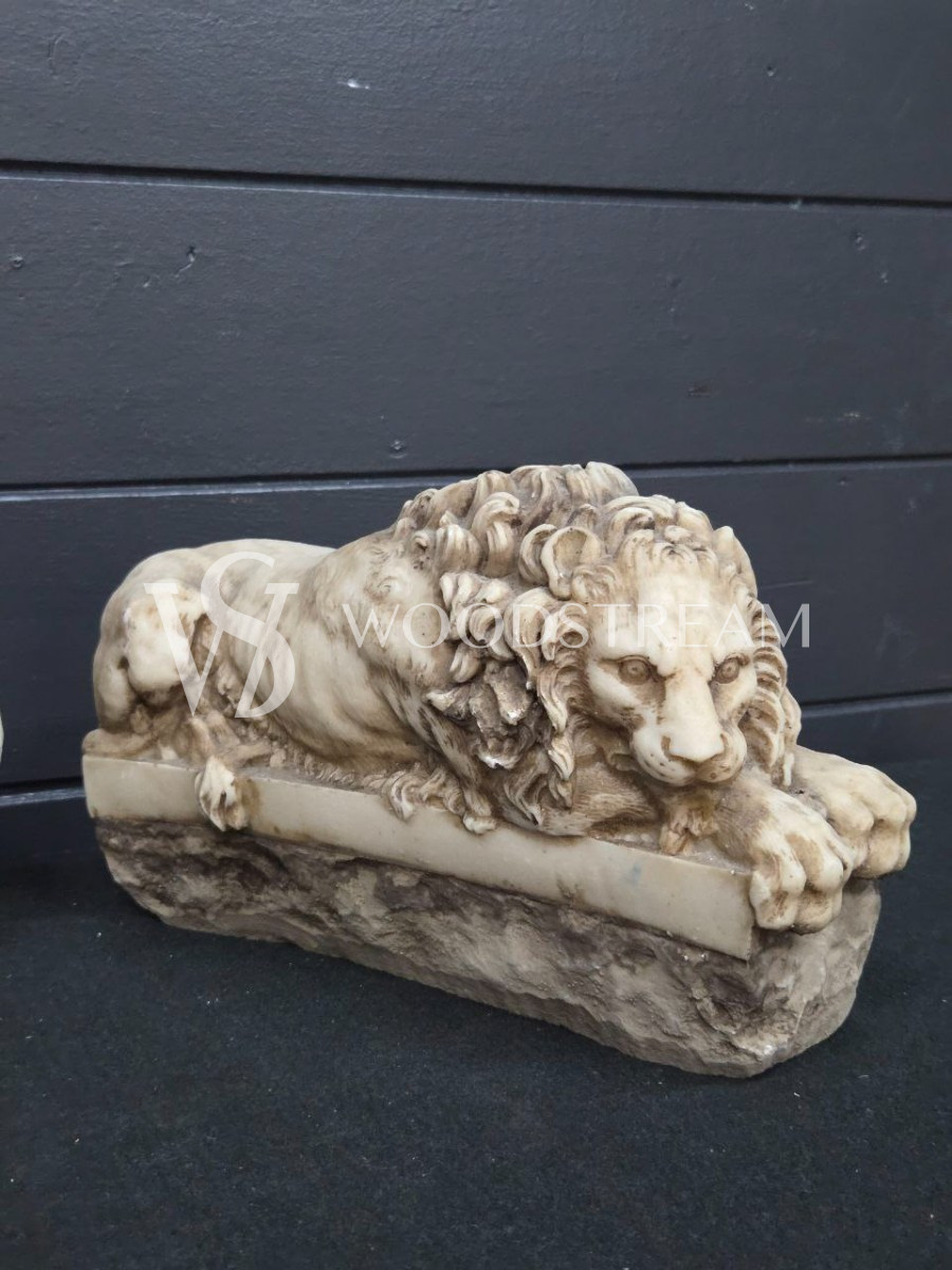 Статуэтка/Скульптура 2 штуки Спящий и пробуждающийся лев