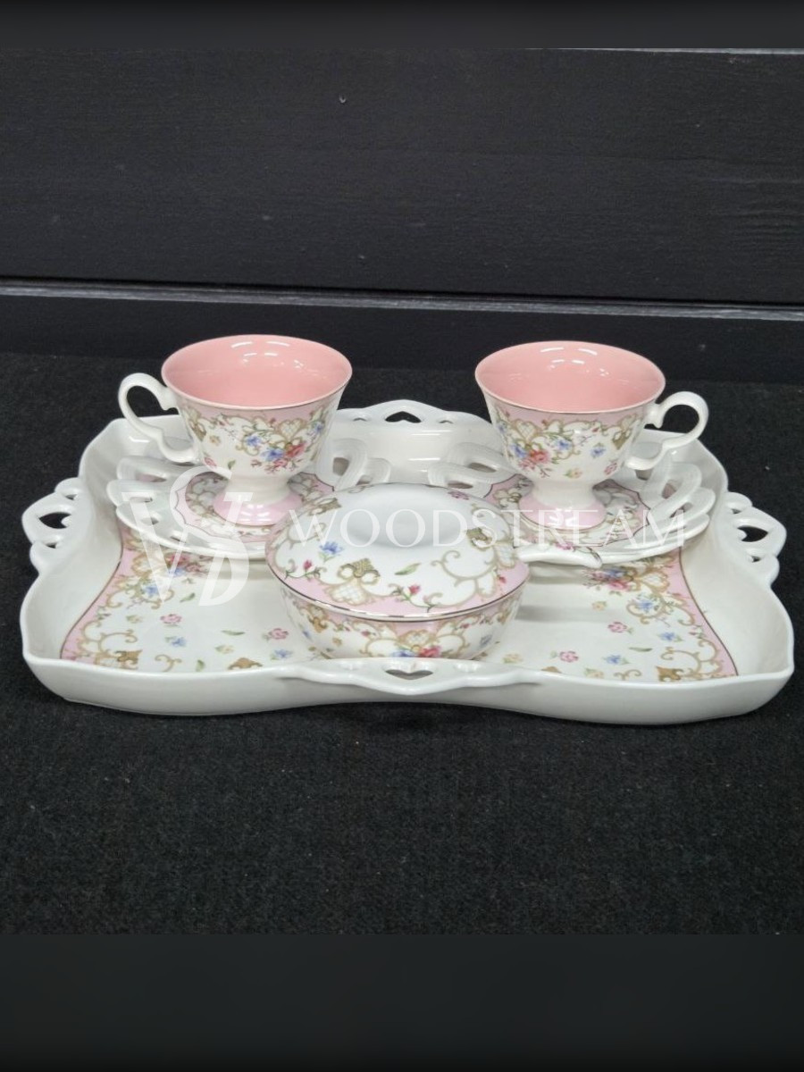 Сервиз чайный/кофейный на 2 персоны на подносе