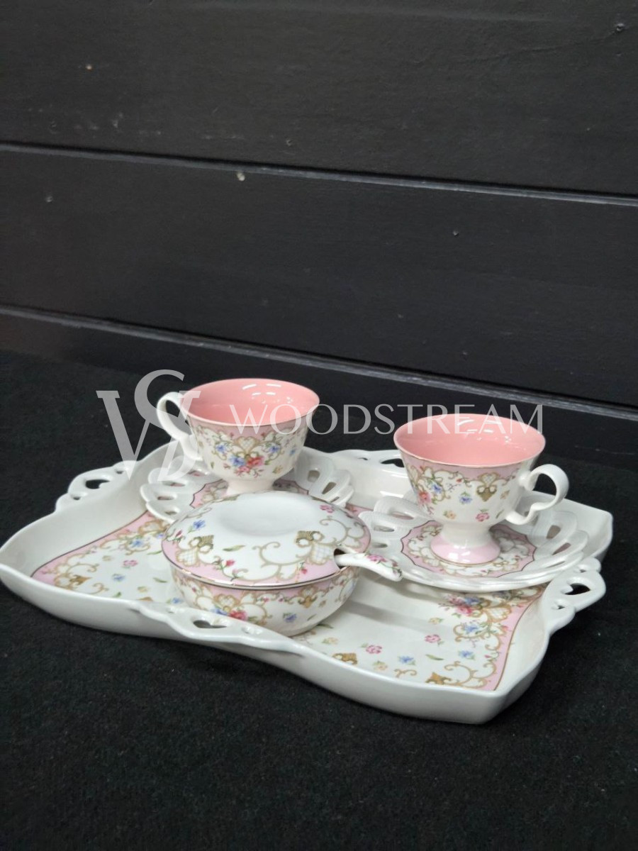 Сервиз чайный/кофейный на 2 персоны на подносе