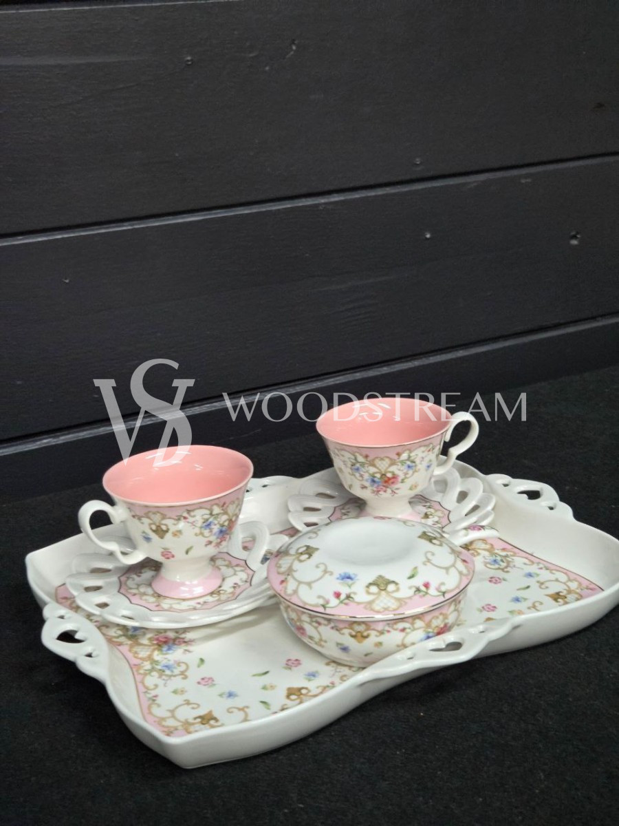 Сервиз чайный/кофейный на 2 персоны на подносе