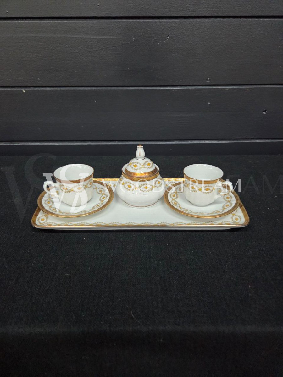 Сервиз чайный/кофейный на 2 персоны на подносе