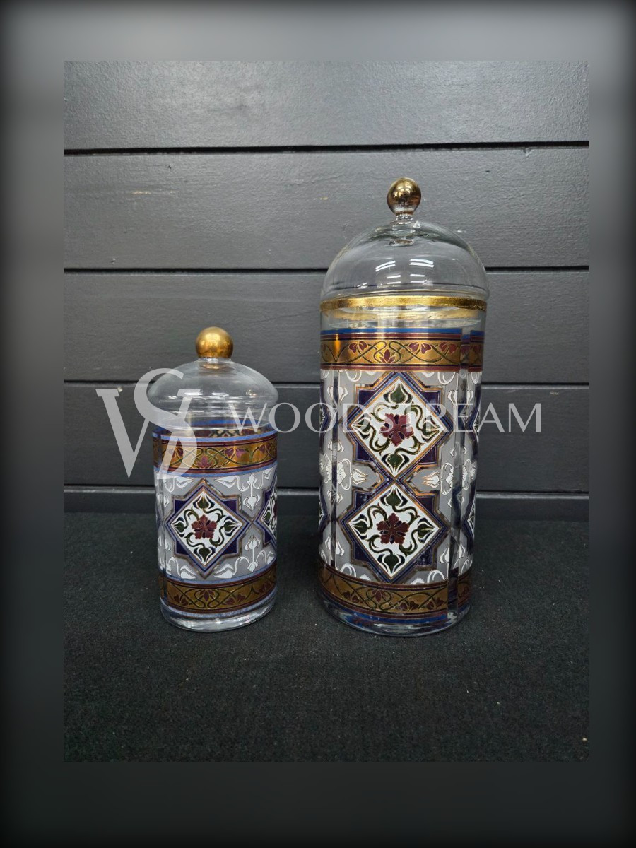 Банка с крышкой винтажная 2 штуки