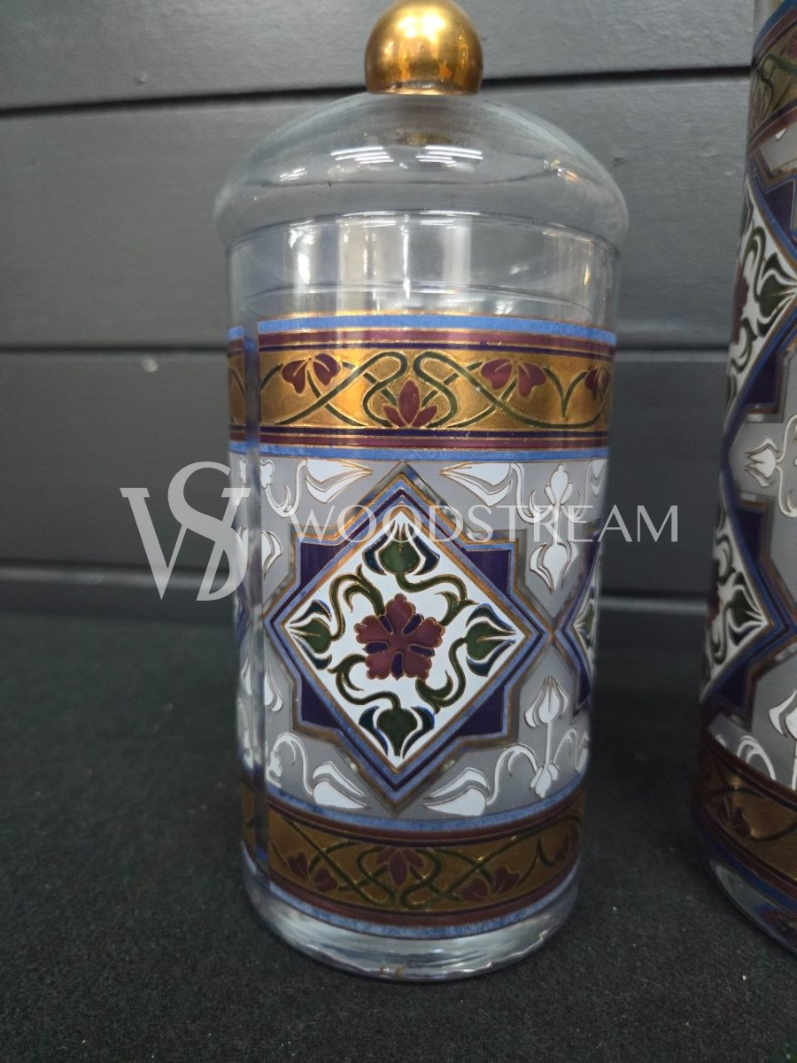 Банка с крышкой винтажная 2 штуки