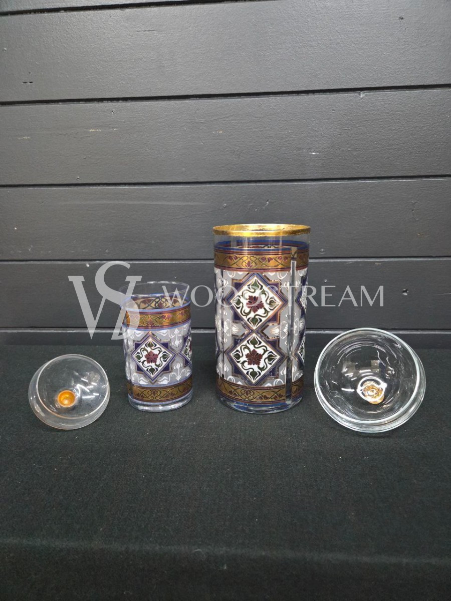 Банка с крышкой винтажная 2 штуки