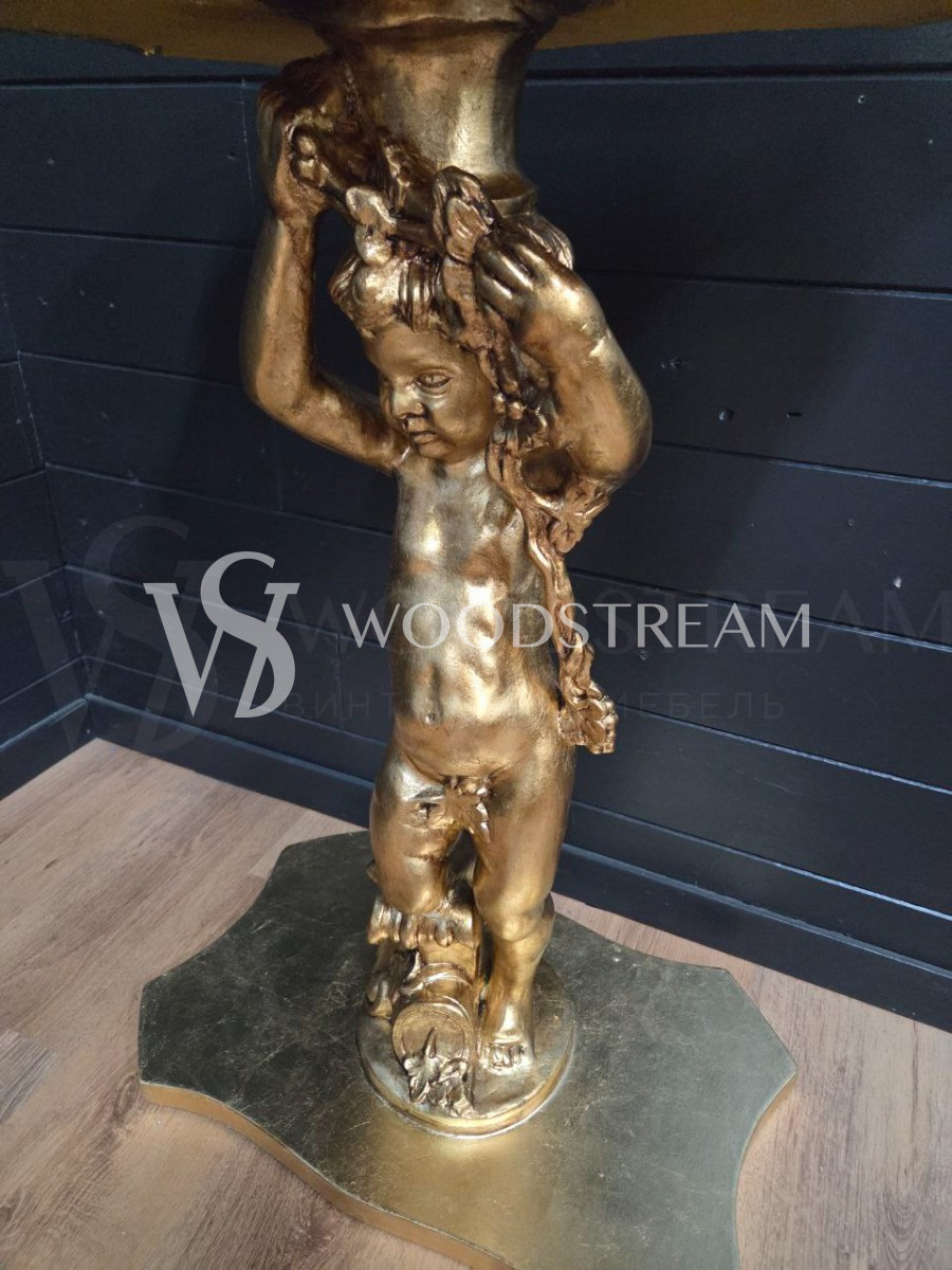 Консоль и зеркало в стиле барокко с путти