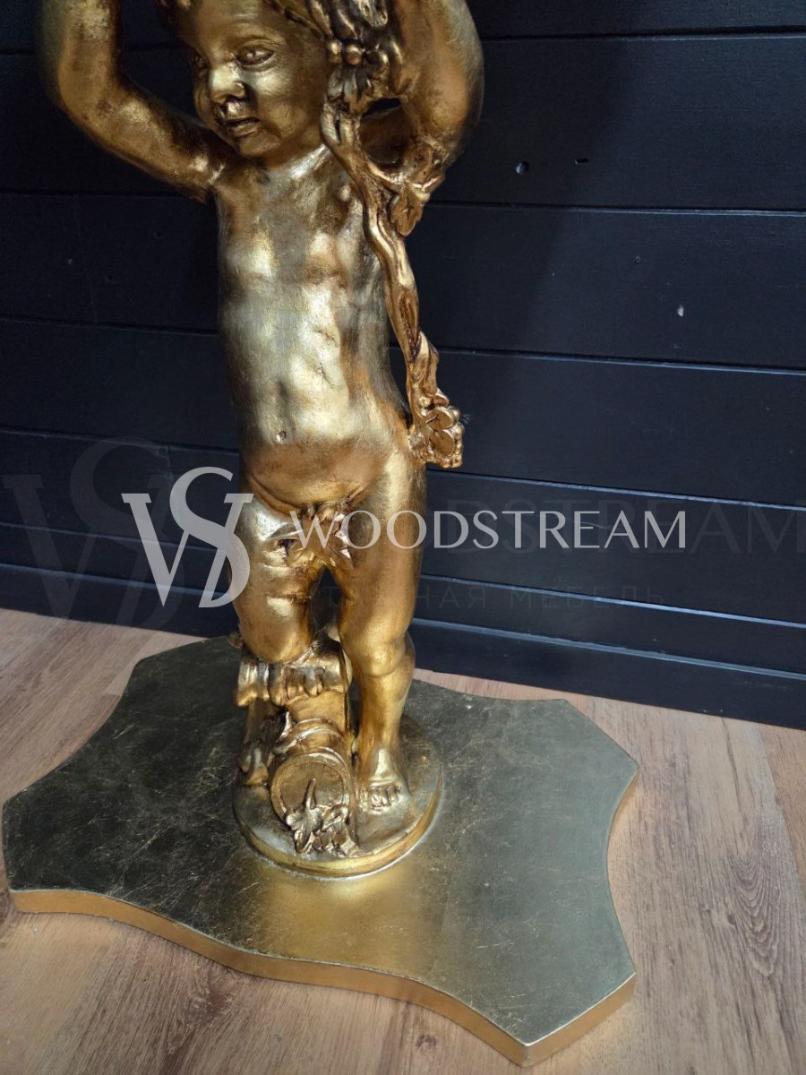 Консоль и зеркало в стиле барокко с путти