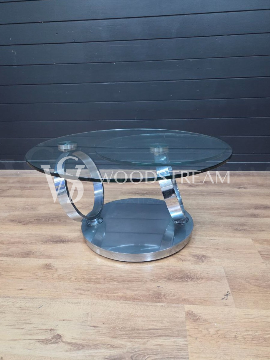 Стол со стеклянной столешницей винтажный