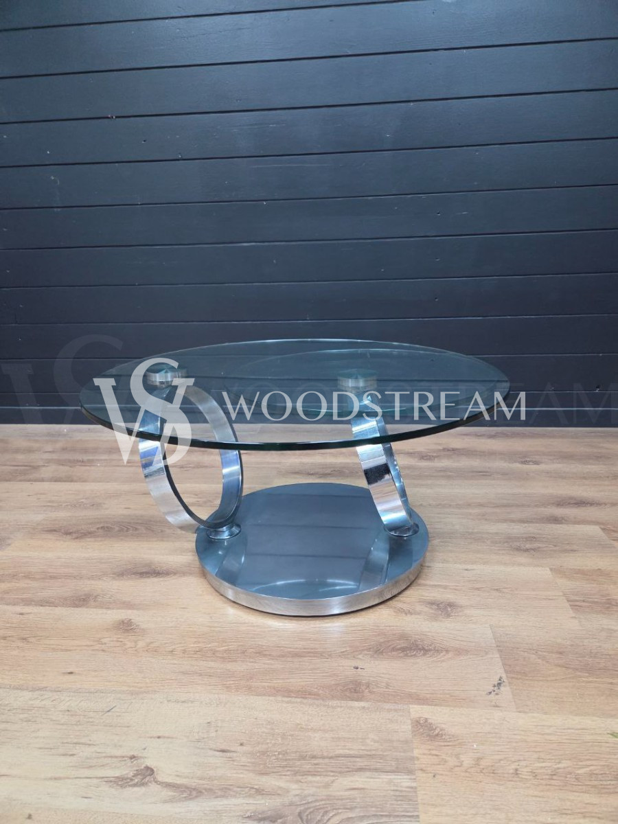 Стол со стеклянной столешницей винтажный