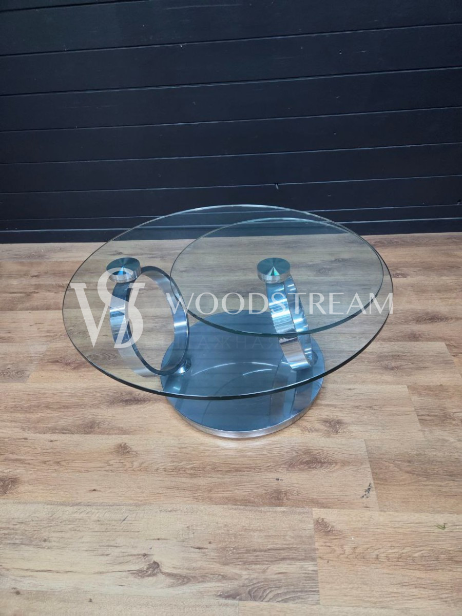 Стол со стеклянной столешницей винтажный