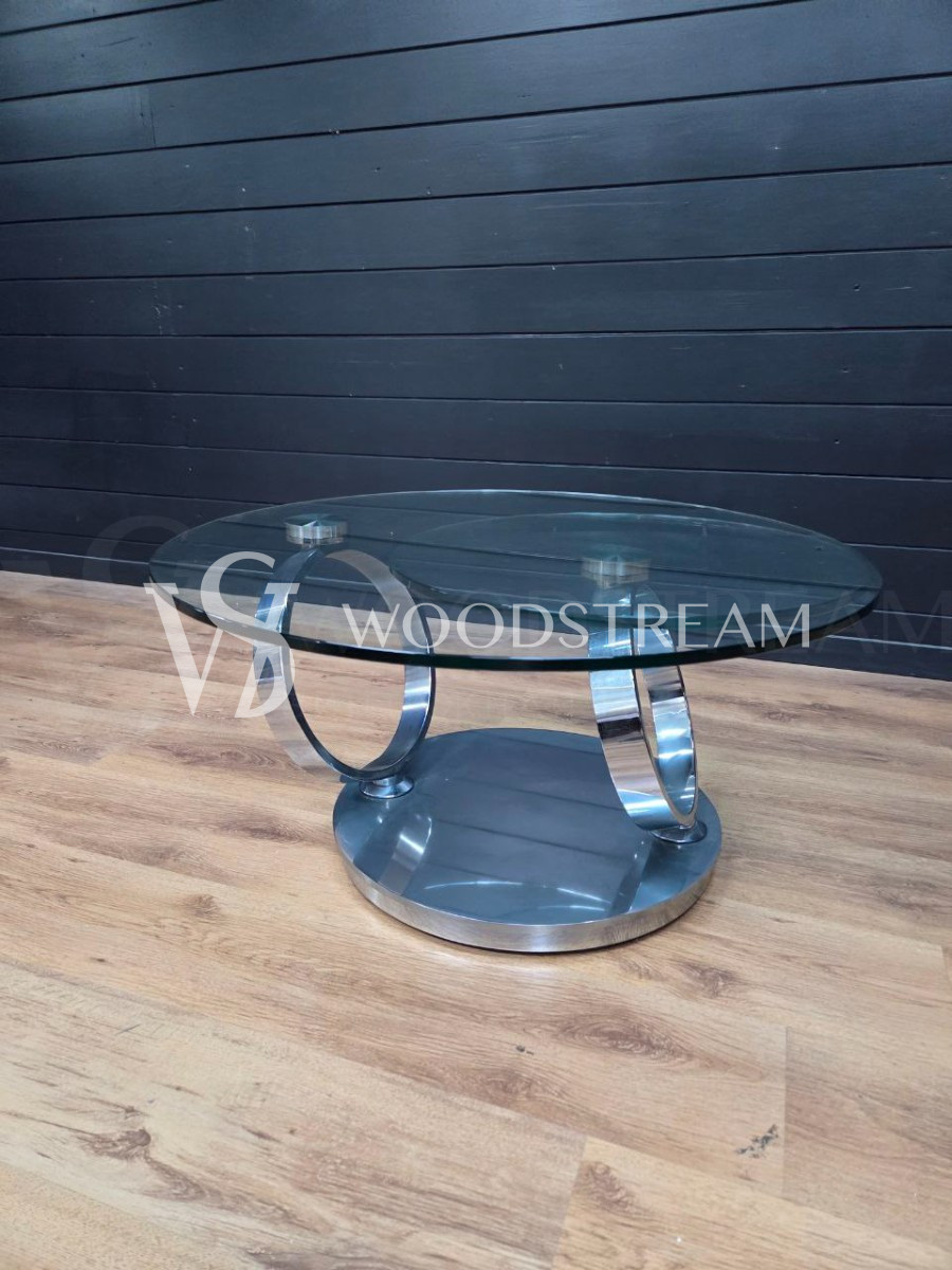 Стол со стеклянной столешницей винтажный