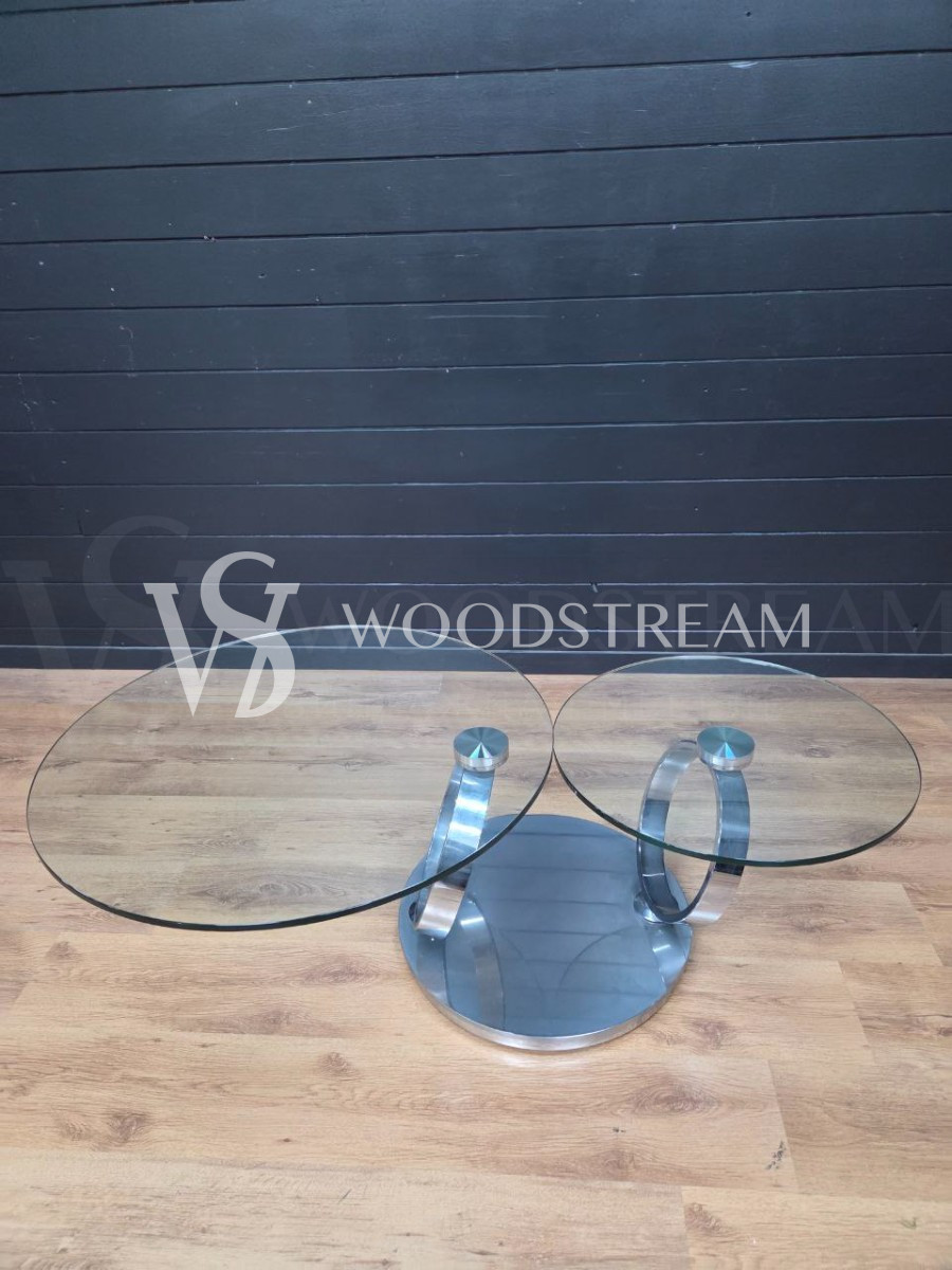 Стол со стеклянной столешницей винтажный