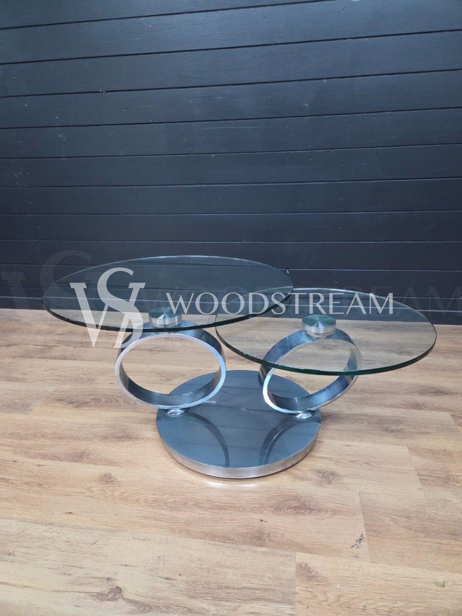 Стол со стеклянной столешницей винтажный