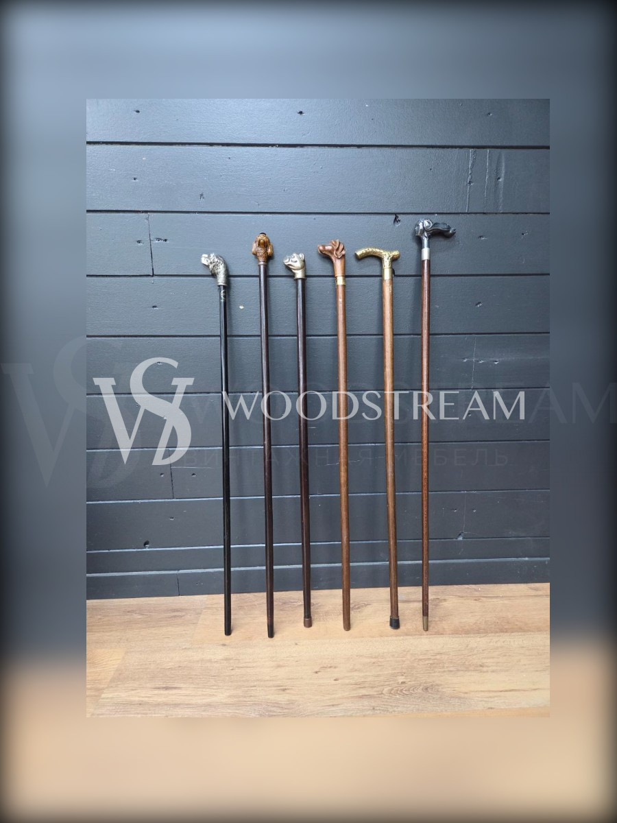 Трость со скульптурной рукоятью (6 штук)