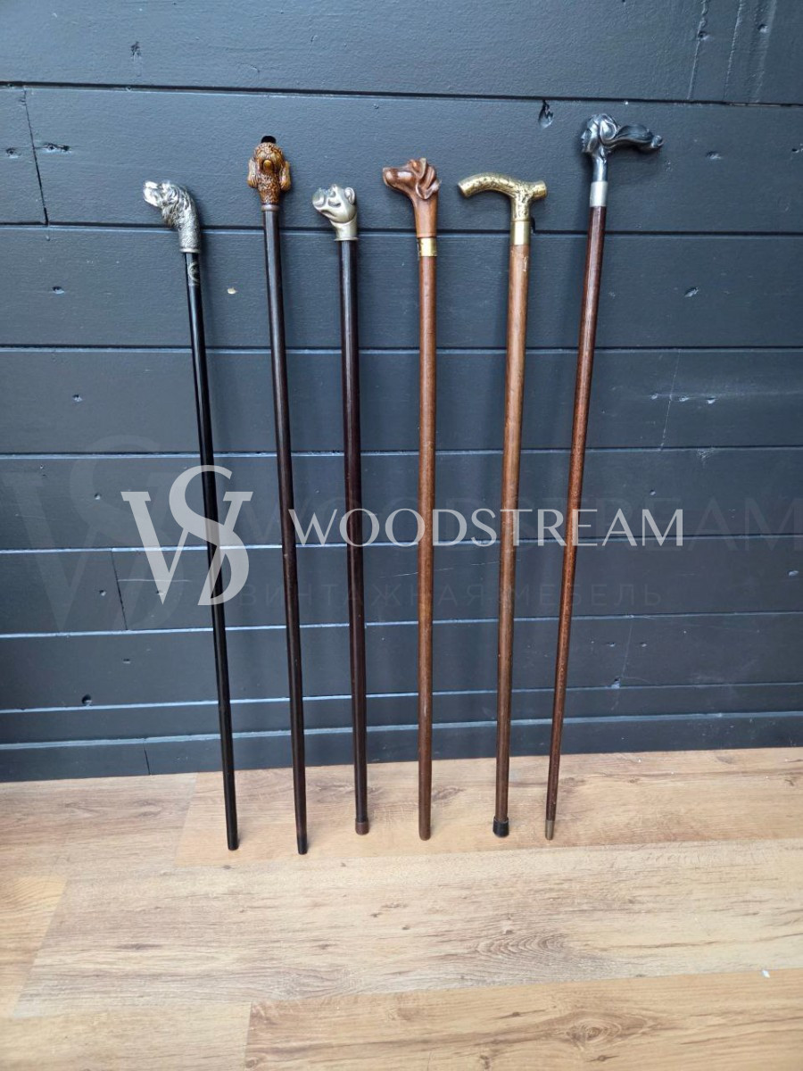 Трость со скульптурной рукоятью (6 штук)