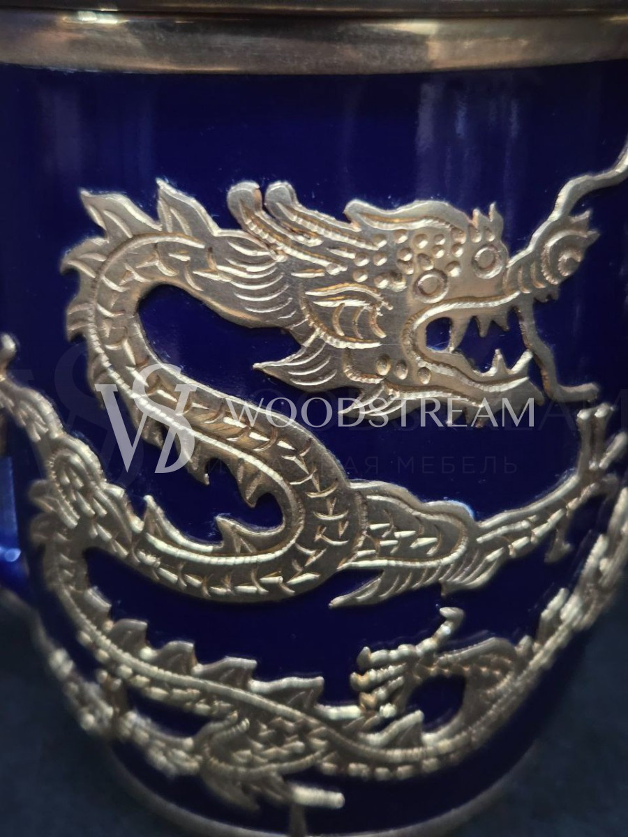 Чашка/Кружка с крышкой с драконом 2 штуки