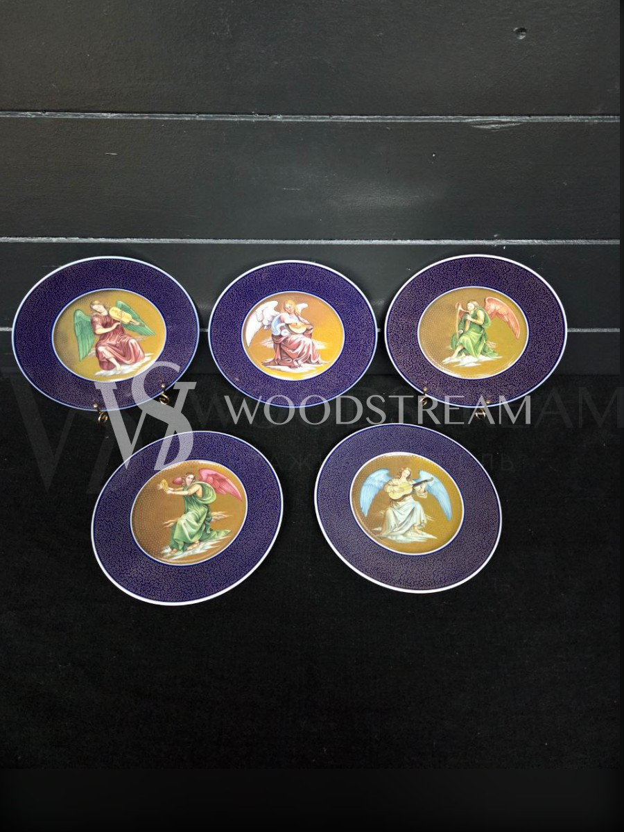 Набор: Тарелка декоративная с ангелом 5 штук