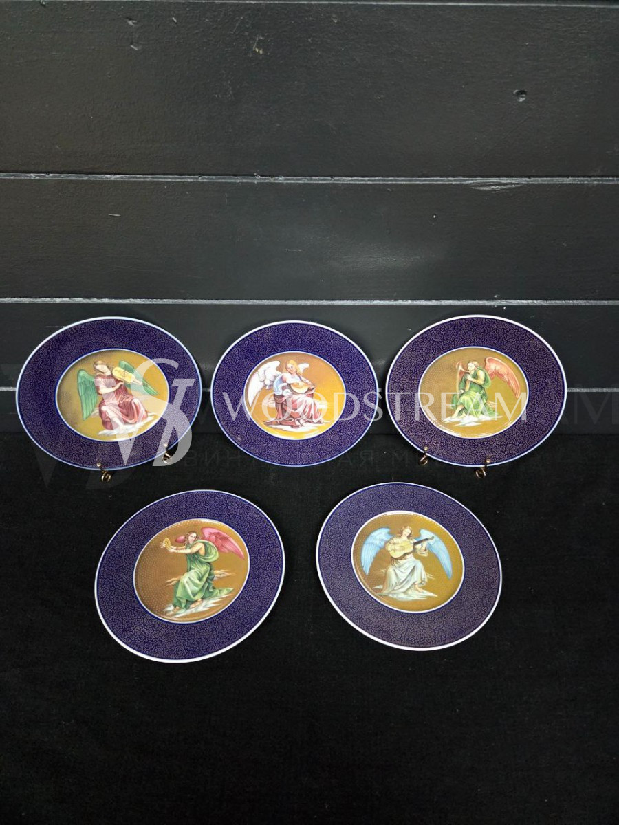 Набор: Тарелка декоративная с ангелом 5 штук