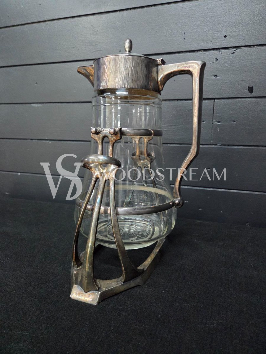 Набор: Кувшин/Декантер и бокал 2 штуки на подставке