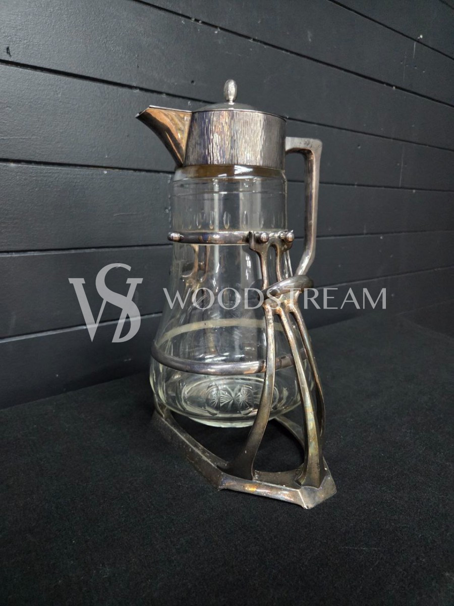 Набор: Кувшин/Декантер и бокал 2 штуки на подставке