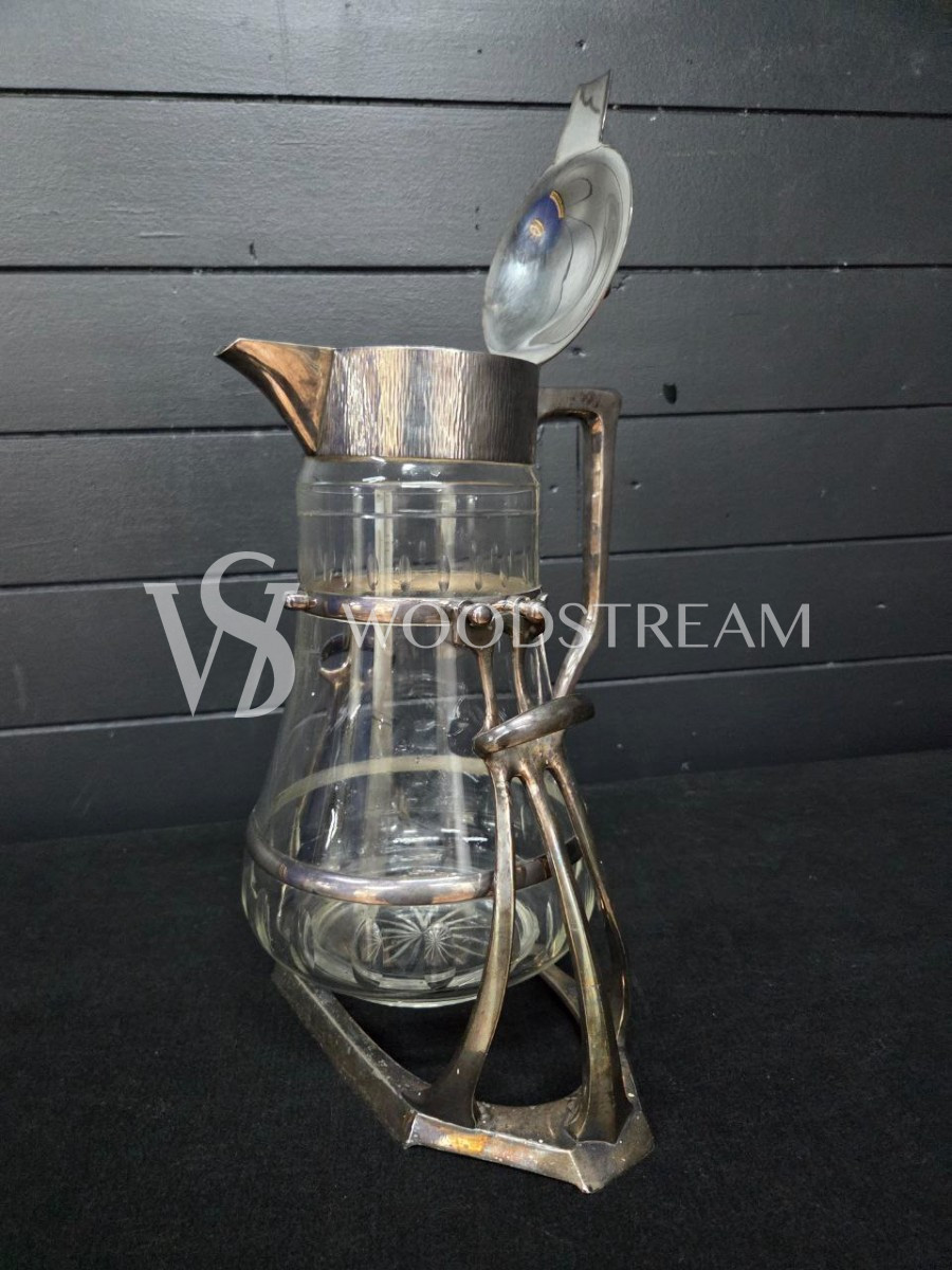 Набор: Кувшин/Декантер и бокал 2 штуки на подставке