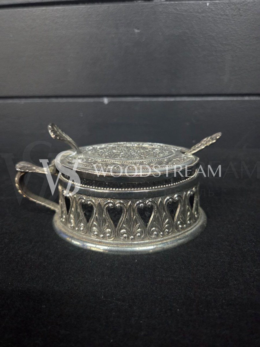 Сахарница с ложкой винтажная