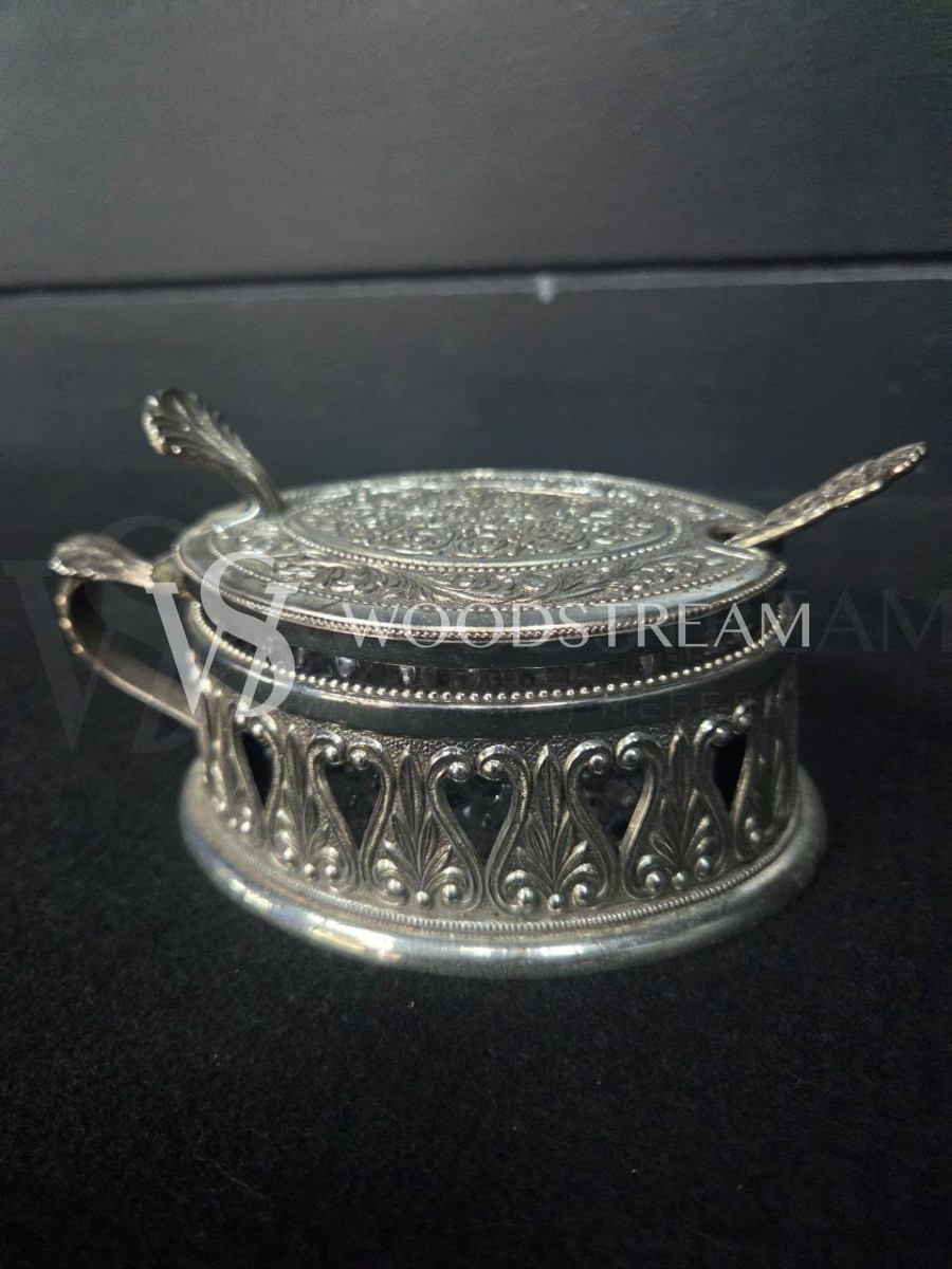 Сахарница с ложкой винтажная