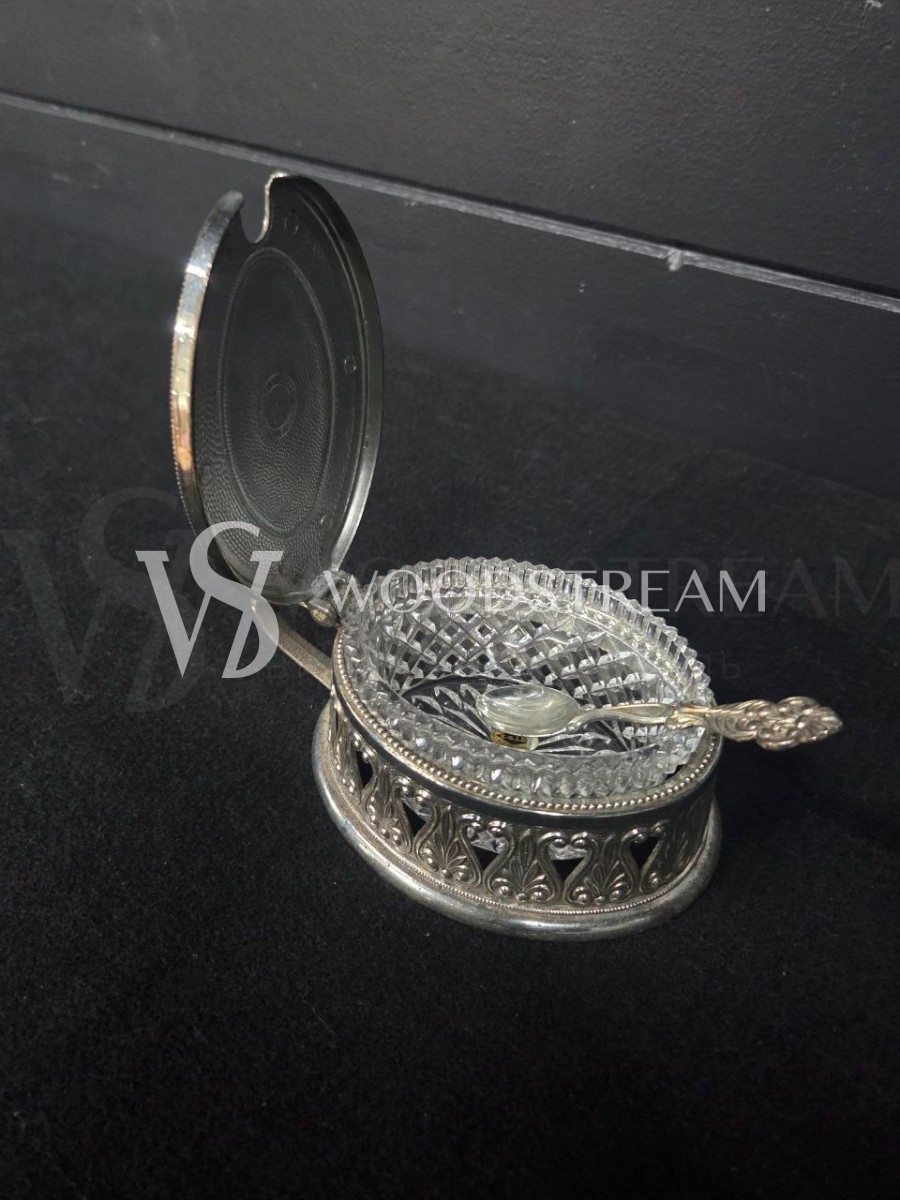 Сахарница с ложкой винтажная