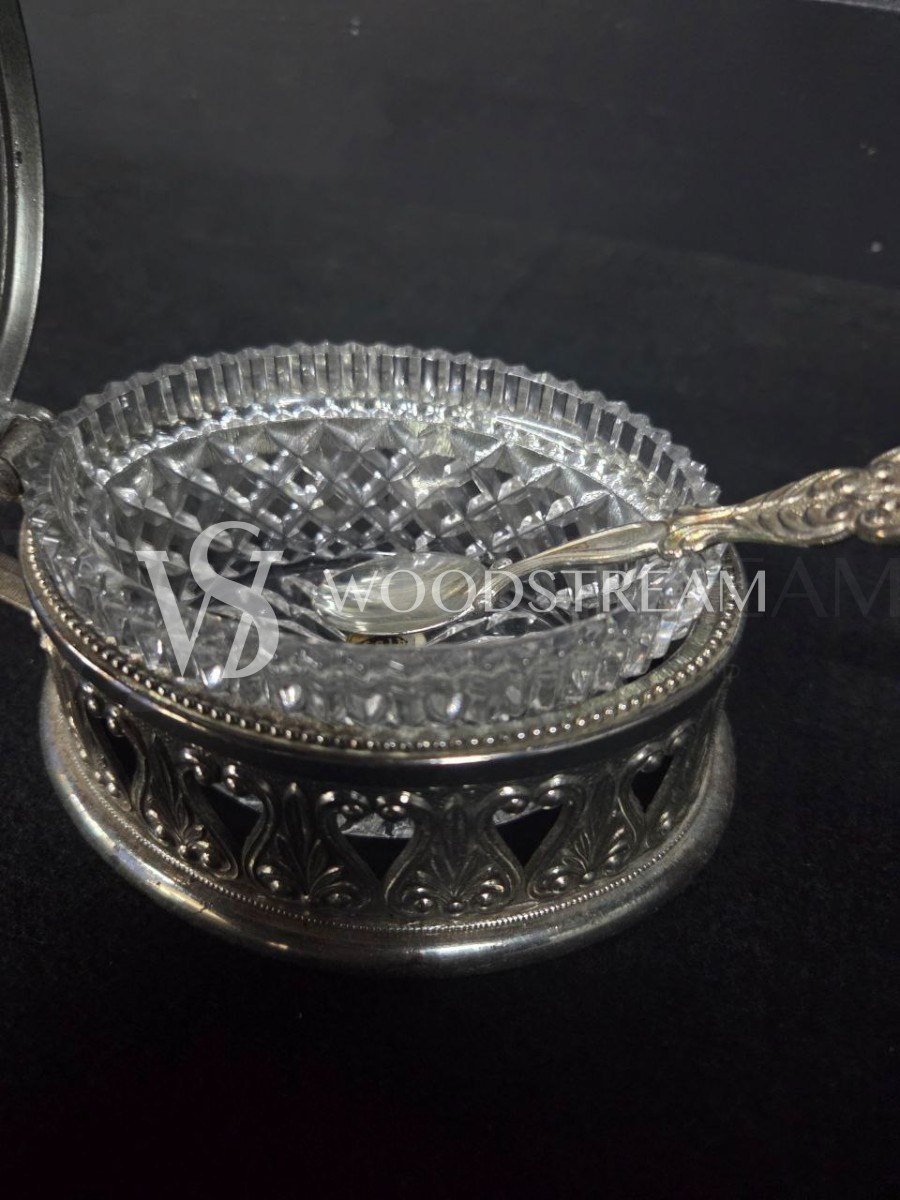 Сахарница с ложкой винтажная