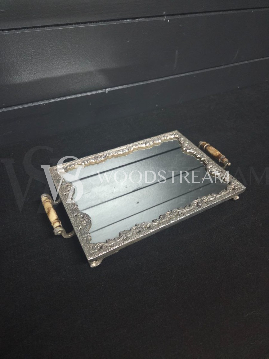 Поднос зеркальный винтажный