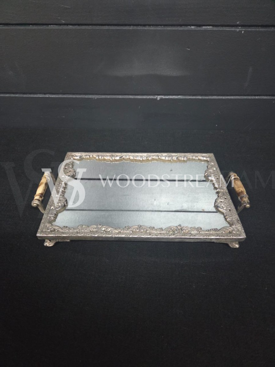 Поднос зеркальный винтажный