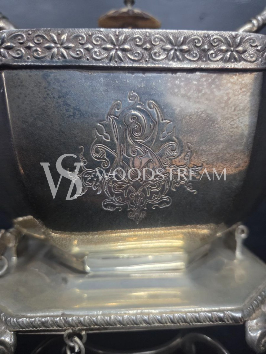 Чайник винтажный на подставке