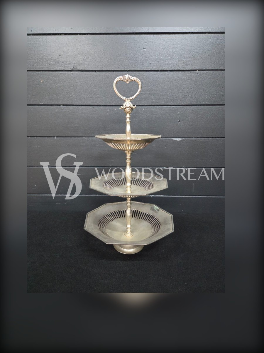 Менажница/Ваза 3х ярусная винтажная