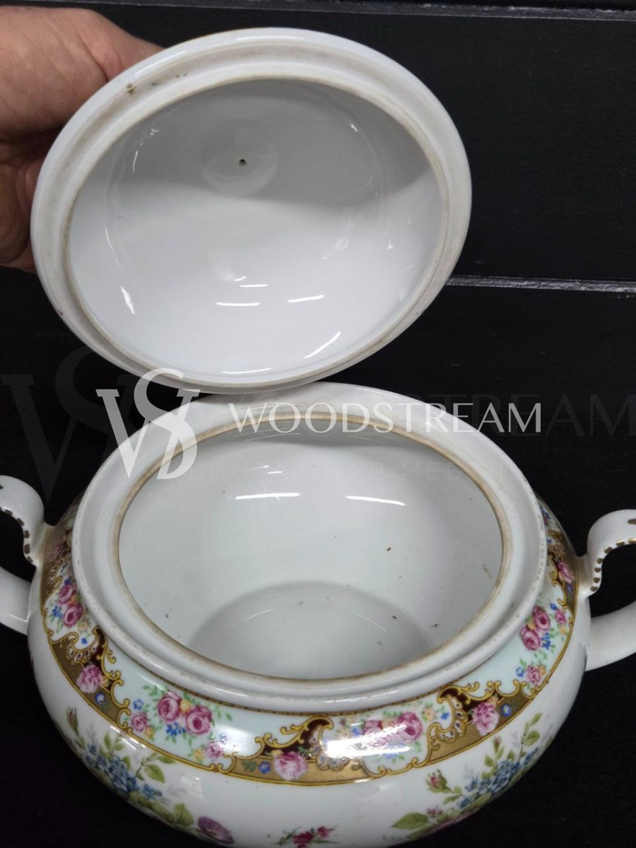 Блюдо с крышкой/Супница и Тарелка винтажная Bavaria