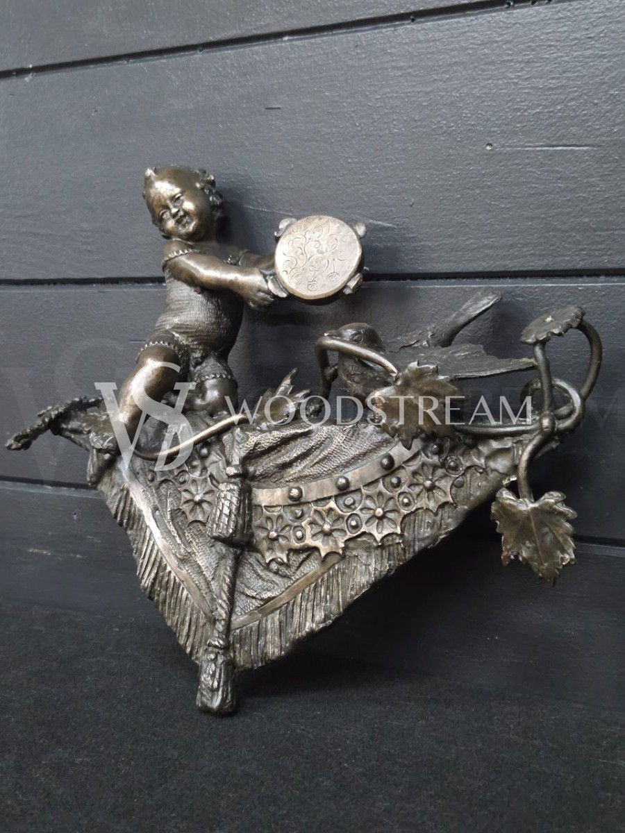 Декоративный элемент/Накладка с путти/Музыкант 2 штуки