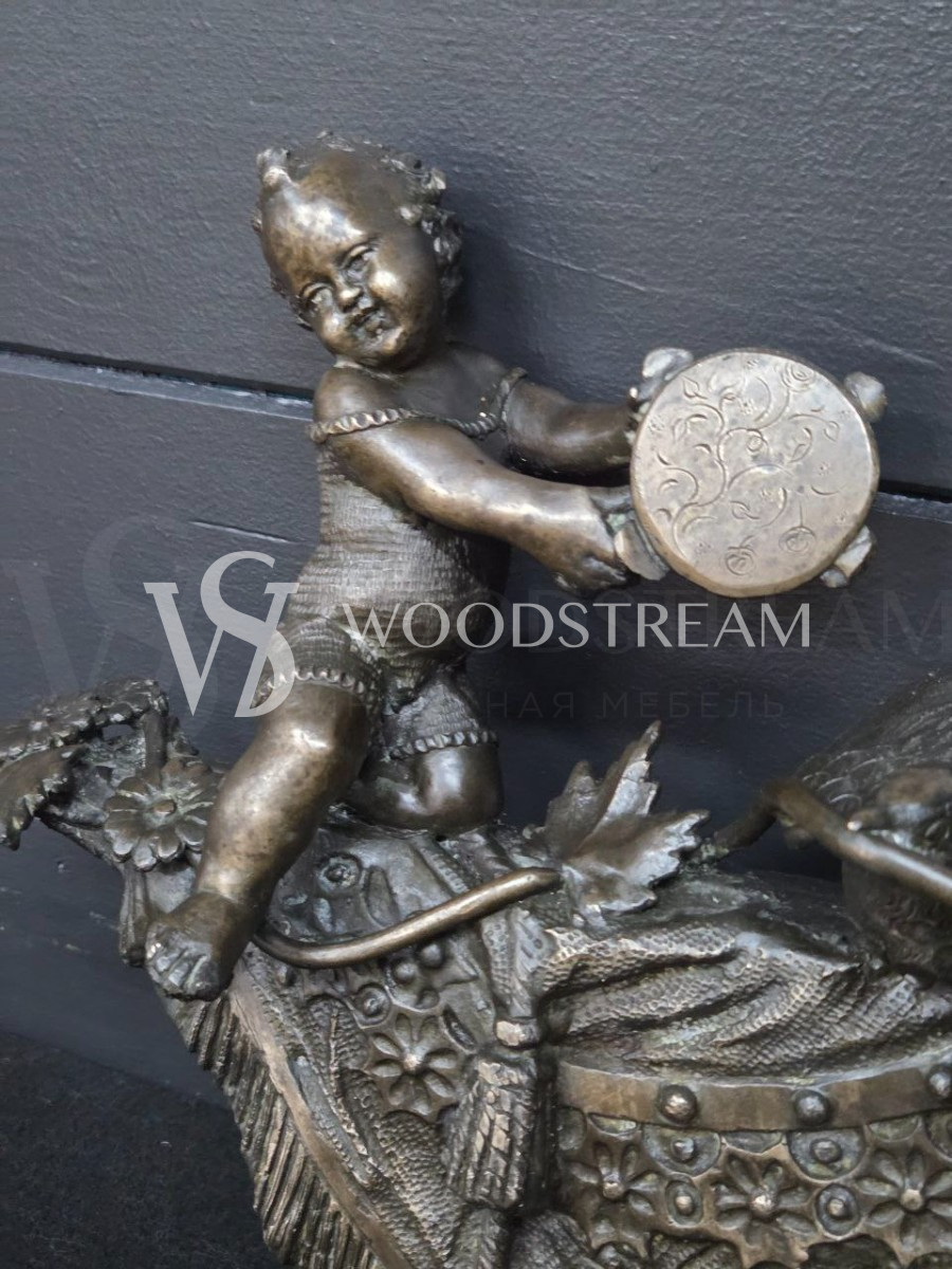 Декоративный элемент/Накладка с путти/Музыкант 2 штуки