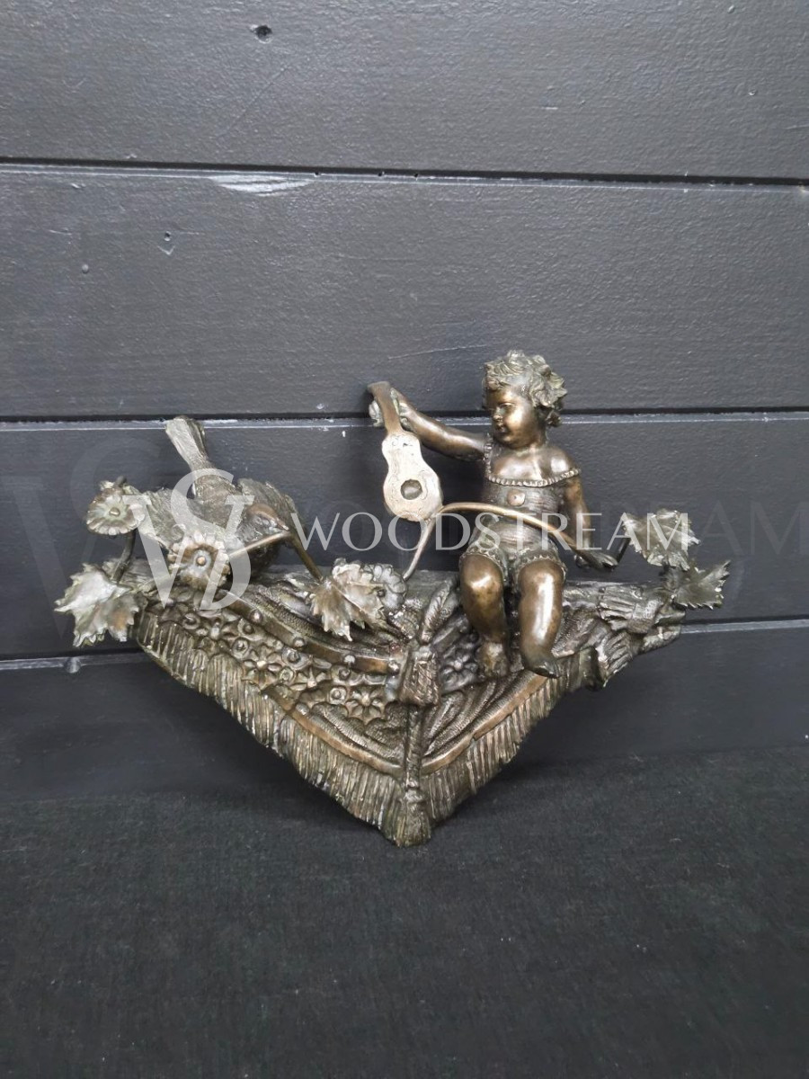 Декоративный элемент/Накладка с путти/Музыкант 2 штуки