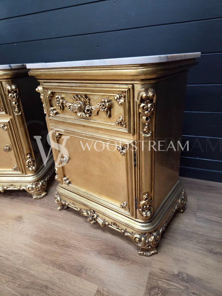 Тумба прикроватная в стиле венецианского барокко 2 штуки