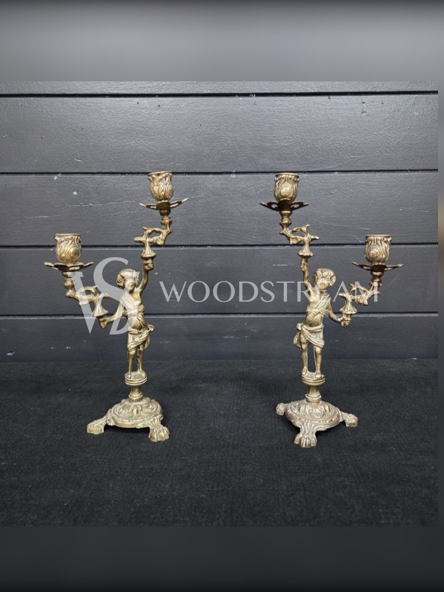 Подсвечник с путти 2 штуки