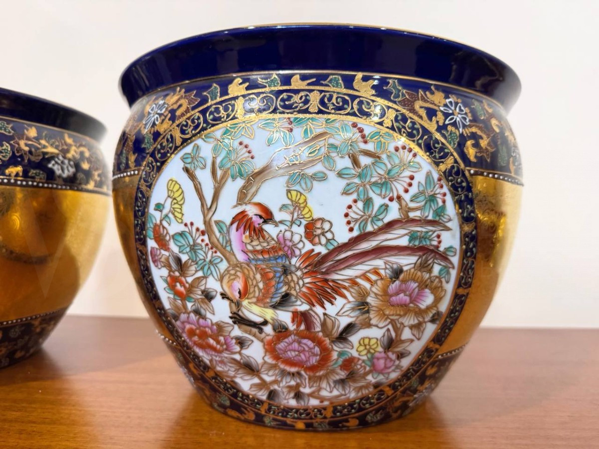 Кашпо/Вазон в стиле шинуазри 2 штуки